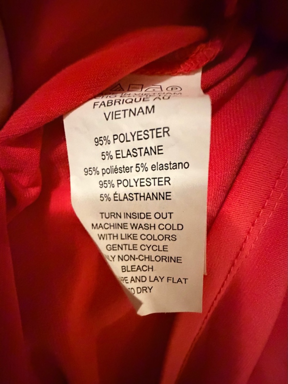 Red V-Neck Flutter Sleeve Top - Picture 6 of 6